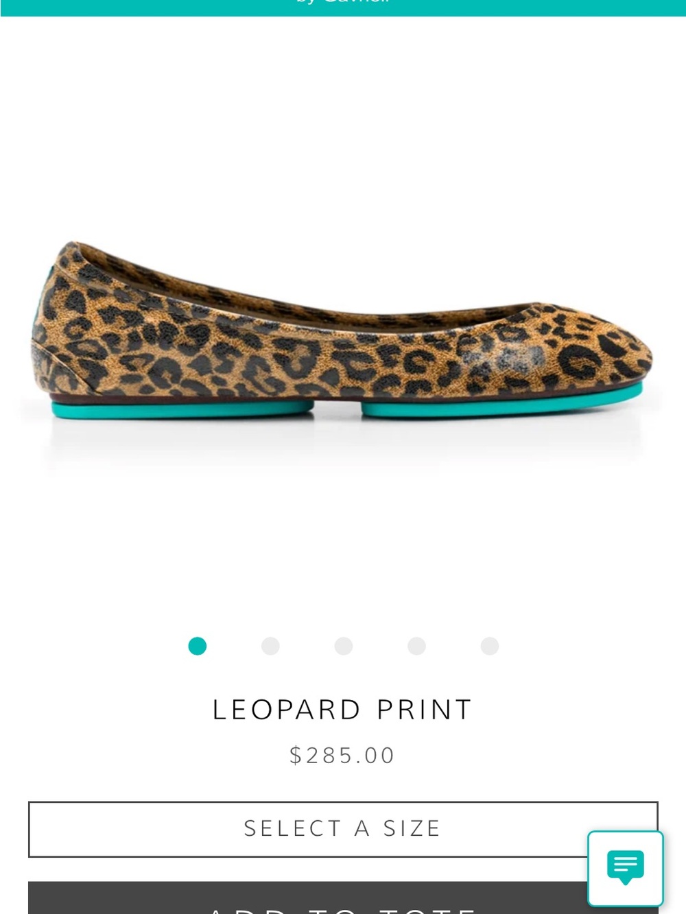 Tieks Leopard Print Ballet Flats in Brown and Black